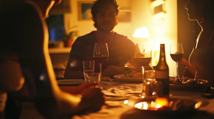 040 Invito a cena e dopocena_Racconti Cuckold_scopatimiamoglie la cena volge al termine, un invitato si trattiene per il dopocena....peccaminoso