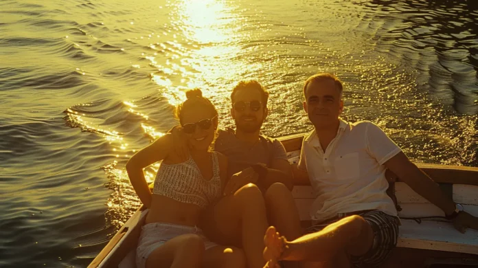 Il capo, la barca, .. La coppia ospite in barca del capo di lei, prima che si consumasse il cuckoldismo