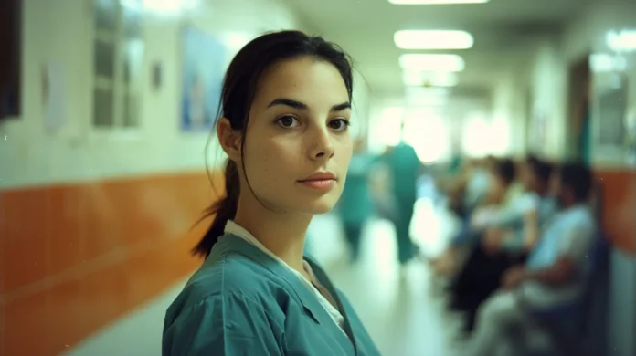 Anna - Dal ginecologo Anna, prima di entrare nello studio del Dottor Paolo, il suo ginecologo.